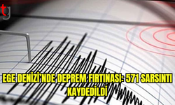 Ege Denizi’nde deprem fırtınası: 571 sarsıntı kaydedildi