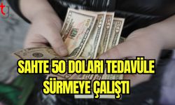 Sahte 50 Doları tedavüle sürmeye çalıştı