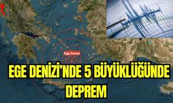 Ege Denizi'nde 5 büyüklüğünde deprem