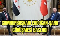 Cumhurbaşkanı Erdoğan- Şara görüşmesi başladı