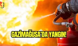 Gazimağusa'da yangın!