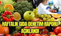 Haftalık gıda denetim raporu açıklandı