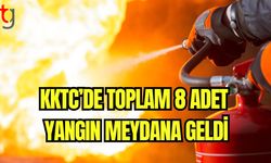 KKTC'de toplam 8 adet yangın meydana geldi