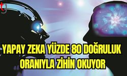 Yapay zeka yüzde 80 doğruluk oranıyla zihin okuyor