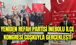 Yeniden Refah Partisi İnebolu İlçe Kongresi coşkuyla gerçekleşti