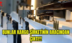 Bunlar kargo şirketinin aracından çıktı! Dürbünlü silahlar da var