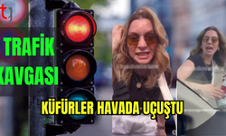 TRAFİK KAVGASINDA KÜFÜRLER HAVADA UÇUŞTU!!!