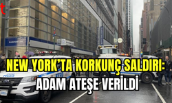 NEW YORK’TA DEHŞET: ADAM ALEVLER İÇİNDE KOŞTU