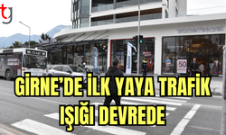 GİRNE’DE İLK YAYA TRAFİK IŞIĞI DEVREDE