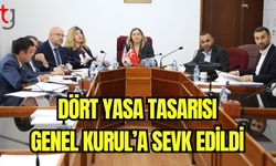 Dört yasa tasarısı Genel Kurul'a sevk edildi