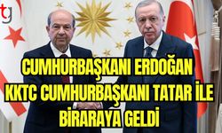 Cumhurbaşkanı Erdoğan KKTC Cumhurbaşkanı Tatar ile biraraya geldi