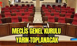 Meclis Genel Kurulu yarın toplanacak