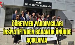 Öğretmen Yardımcıları İnsiyatifi'nden bakanlık önünde açıklama