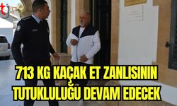 713 kg kaçak et zanlısının tutukluluğu devam edecek