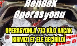 Operasyonla 713 kilo kaçak kırmızı et ele geçirildi