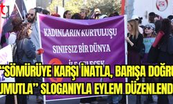 "Sömürüye Karşı İnatla, Barışa Doğru Umutla” sloganıyla eylem düzenlendi