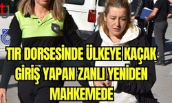 Tır dorsesinde ülkeye giriş yapan zanlı yeniden mahkemede