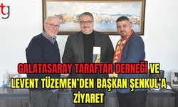 DERNEK BAŞKANI TALAT KARAPELİT  VE LEVENT TÜZEMEN'DEN BAŞKAN ŞENKUL'A ZİYARET