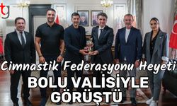 Cimnastik Federasyonu heyeti, Bolu valisiyle görüştü