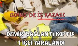 Girne'de iş kazası: Demir bağlantı koptu 1 işçi yaralandı