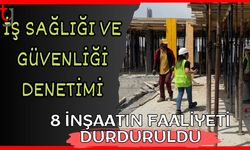 İş sağlığı ve güvenliği denetimi: 8 inşaatın faaliyeti durduruldu
