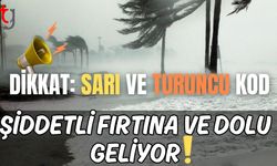 Dikkat: Sarı ve Turuncu kod Şiddetli fırtına geliyor!