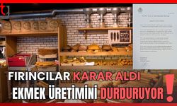 Fırıncılar karar aldı: Ekmek üretimini durduruyor