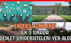 Endeks açıklandı: İlk 3 sırada devlet üniversiteleri yer aldı
