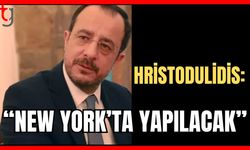 Hristodulidis:"New York’ta yapılacak"