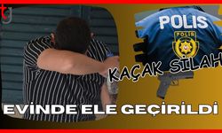 Kaçak silah evinde ele geçirildi