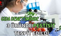 Gıda denetiminde 3 üründe pestisit tespit edildi