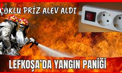 Çoklu priz alev aldı: Lefkoşa'da yangın paniği