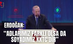 Erdoğan: "Adlarımız farklı olsa da soyadımız KKTC'dir"