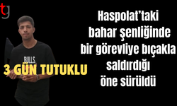 Haspolat’taki  bahar şenliğinde bir görevliye bıçakla saldırdığı öne sürüldü