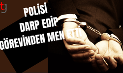 Alkollü şahıs polis binası içerisinde polisi darp etti!