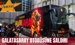 Göztepe-Galatasaray maçının sonunda Sarı-kırmızılıların otobüsüne saldırı