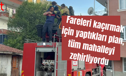 Fareleri kaçırmak için yaptıkları plan, tüm mahalleyi zehirliyordu