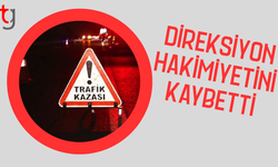 Güzelyurt Lefke yolunda direksiyon hakimiyetini kaybetti