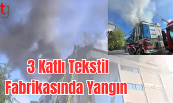 Esenyurt'ta 3 katlı tekstil fabrikasında yangın