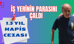 Çalıştığı iş yerinden para çalan sanığa 1 buçuk yıl hapis cezası!