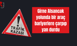Girne-Alsancak yolunda trafik kazası