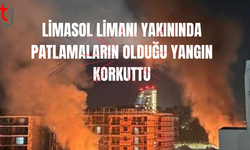 Limasol Limanı yakınında patlamaların da olduğu yangın korkuttu