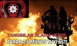 Yangınlar Alarm Verdi: Zarar 4,6 Milyon TL’yi Aştı