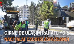 Girne’de Ulaşım Rahatlıyor: Naci Talat Caddesi Asfaltlandı