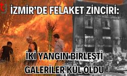 İzmir’de Felaket Zinciri:  İki Yangın Birleşti, Galeriler Kül Oldu