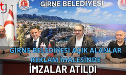 Girne Belediyesi Açık Alanlar  Reklam İhalesinde imzalar atıldı
