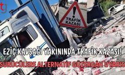 Eziç Kavşağı Yakınında Trafik Kazası!  Sürücülere Alternatif Güzergâh Uyarısı