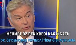 Mehmet Öz’den Kredİ Kartı Gafı: Dr. Öz’den Canlı Yayında İtiraf Gibi Açıklama