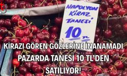 Kirazı gören gözlerine inanamadı: Pazarda tanesi 10 TL'den satılıyor!