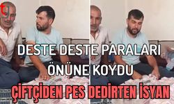 Deste deste paraları önüne koydu: Çiftçiden pes dedirten isyan